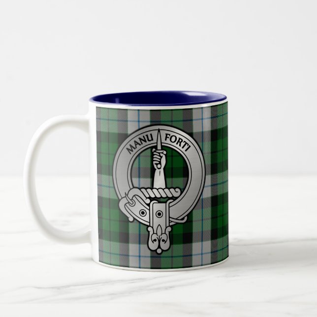 Tasse 2 Couleurs Clan MacKay Crest & Dress Tartan (Gauche)