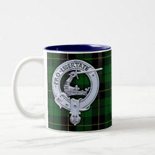 Tasse 2 Couleurs Clan Wallace Crest & Hunter Tartan