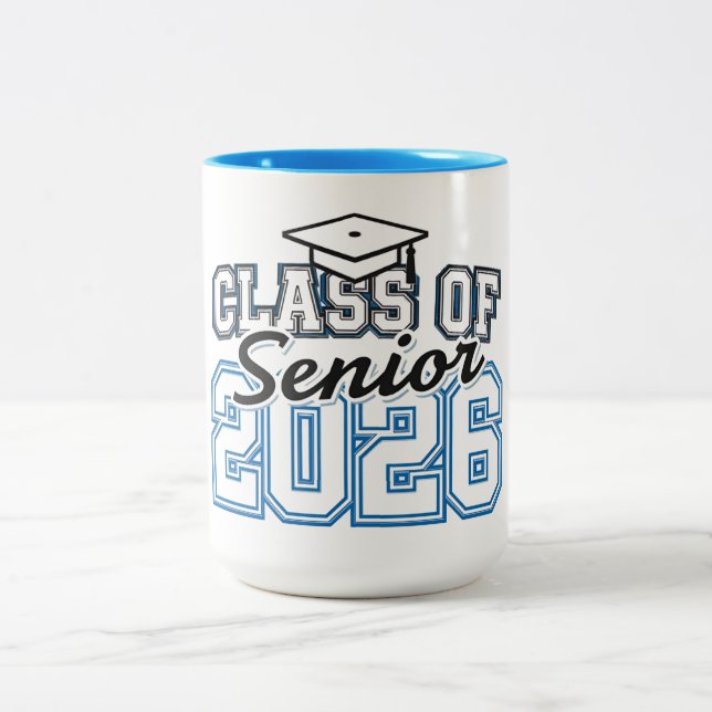 Tasse 2 Couleurs Class of 2026 Senior Pride Typography  (Centre)