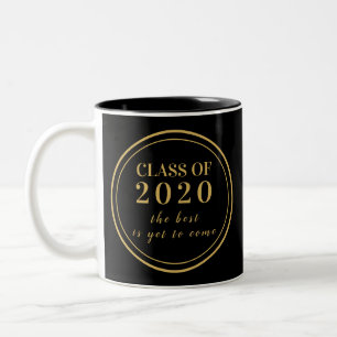 Tasse 2 Couleurs Classe de 2020 Black Gold High School Réunion
