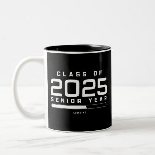 Tasse 2 Couleurs Classe de 2025 Dernière année Chargement Senior 20