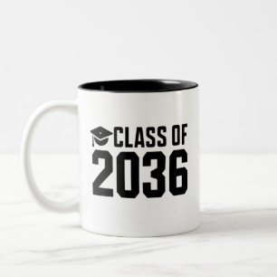 Tasse 2 Couleurs Classe de 2036 Grandis avec moi Retour à l'école