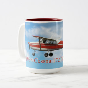 Tasse 2 Couleurs Classic Cessna 172, 1958