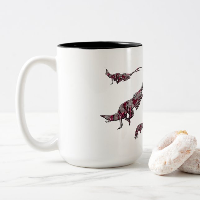 Tasse 2 Couleurs Classification biologique pour un carcinologue (Avec donut)