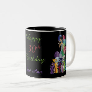 Tasse 2 Couleurs Classique Diva fille   Fête d'anniversaire