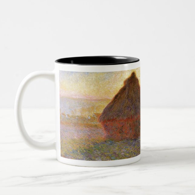 Tasse 2 Couleurs Claude Monet Impressionniste Peinture Graystaks I (Gauche)