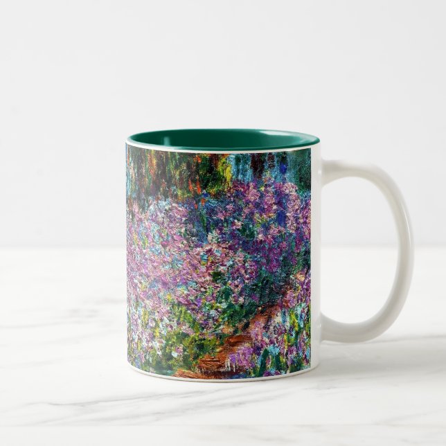 Tasse 2 Couleurs Claude Monet : Iris dans le jardin de Monet (Droit)