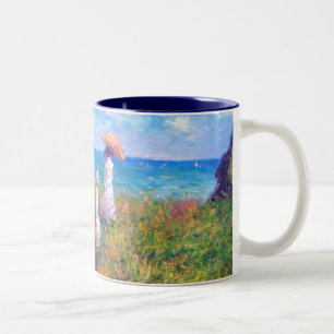 Tasse 2 Couleurs Claude Monet : Promenade de falaise chez Pourville
