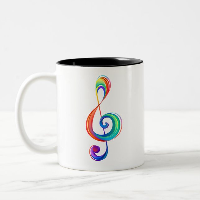 Tasse 2 Couleurs Clé arc-en-ciel (Gauche)