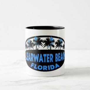 Tasse 2 Couleurs Clearwater Beach Palmiers de Floride