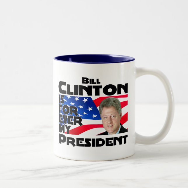 Tasse 2 Couleurs Clinton pour toujours (Droit)