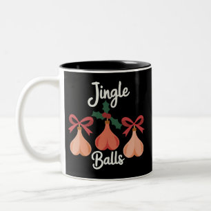 Tasse 2 Couleurs Cloches à grelots humour adulte sarcasme Noël 