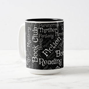 Tasse 2 Couleurs Cloud Word pour les amateurs de livres