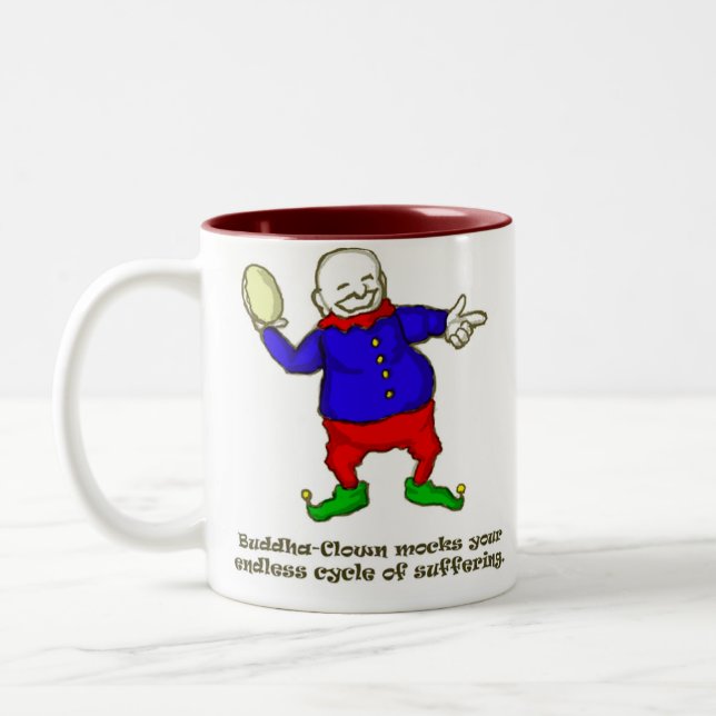 Tasse 2 Couleurs Clown de Bouddha (Gauche)