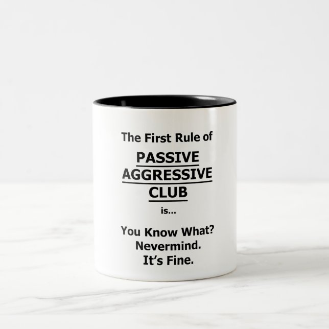 Tasse 2 Couleurs Club Aggressif Passif (Centre)