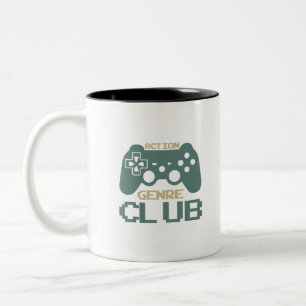 Tasse 2 Couleurs Club de genre d'action - Jeux vidéo - Joueur - Jeu