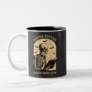 Tasse 2 Couleurs Club de lecture Skeleton Gothic Hallowee