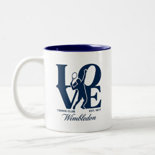 Tasse 2 Couleurs Club de Tennis Love Wimbledon Établit 1877