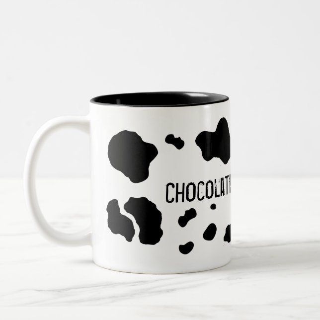 Tasse 2 Couleurs Club Muh de lundi de lait chocolaté (Gauche)