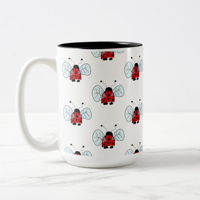 Tasse 2 Couleurs Coccinelle (Gauche)