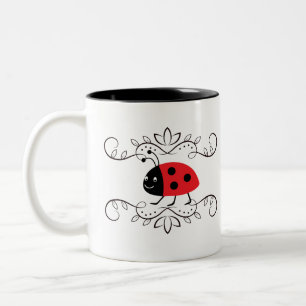 TASSE 2 COULEURS COCCINELLE