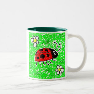 Tasse 2 Couleurs Coccinelle étalée