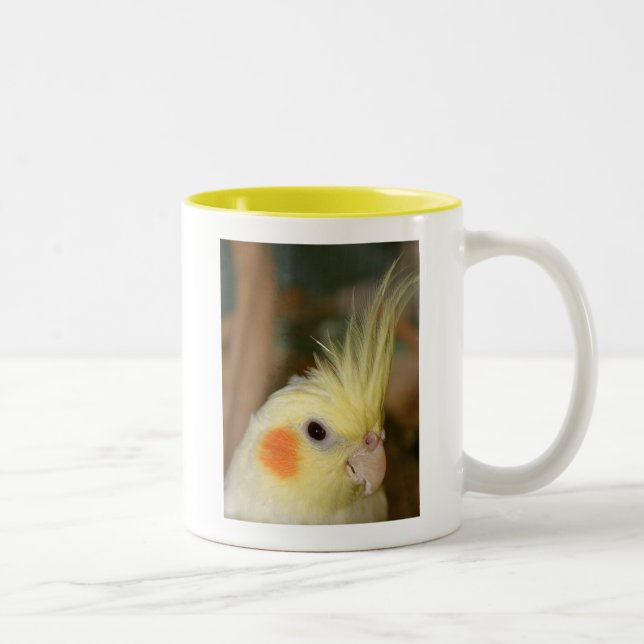 Tasse 2 Couleurs Cockatiel Cutie (Droit)