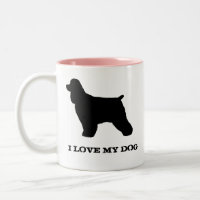 Cocker Spaniel Chien race Silhouettes Personnalisé