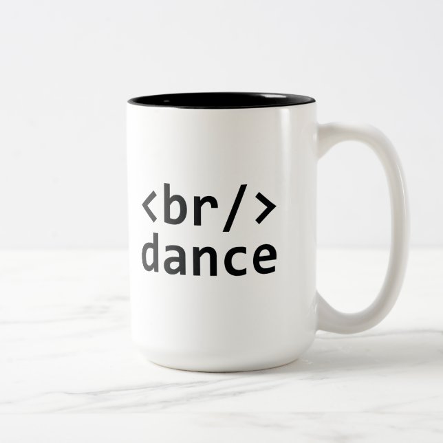Tasse 2 Couleurs Code de rupture (Droit)