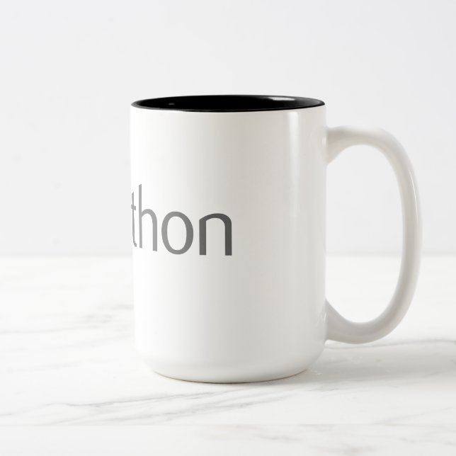 Tasse 2 Couleurs Codeur ordonné de python (Droit)