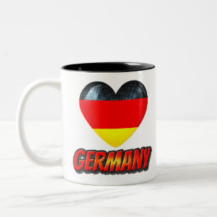 Tasse 2 Couleurs Coeur Allemagne