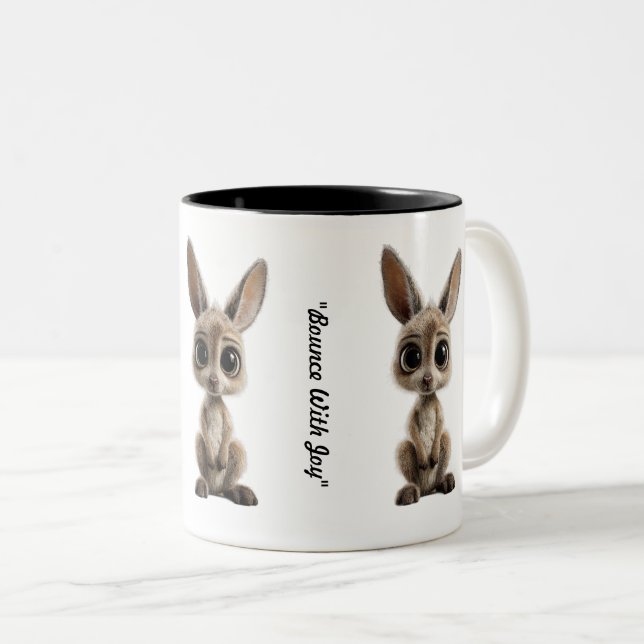 Tasse 2 Couleurs "Cœur de Hopper joyeux" (Devant droit)