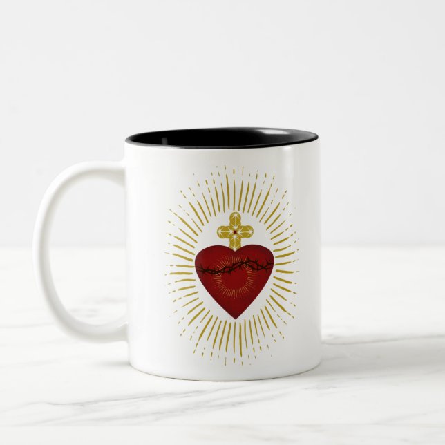 Tasse 2 Couleurs Coeur de Jésus (Gauche)