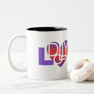 Tasse 2 Couleurs Cœur de l'amoureux de Dolly® pour les amateurs et