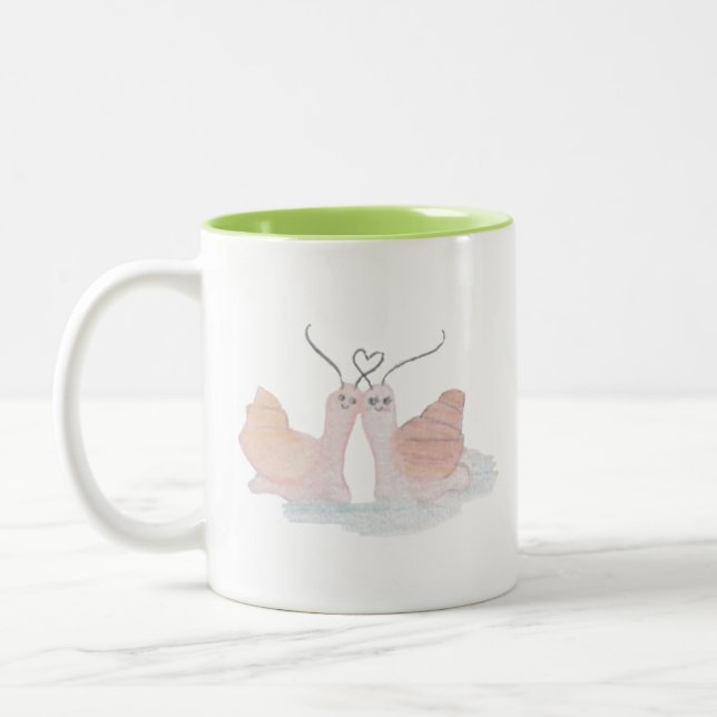Tasse 2 Couleurs Coeur de l'escargot (Gauche)