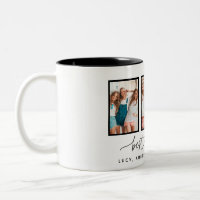 Coeur de script mignon moderne multi photo meilleu