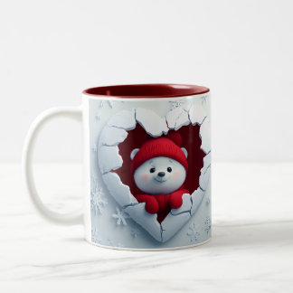Tasse 2 Couleurs Coeur de vacances Ours Musique