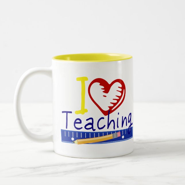 Tasse 2 Couleurs (Coeur) enseignement I (Gauche)