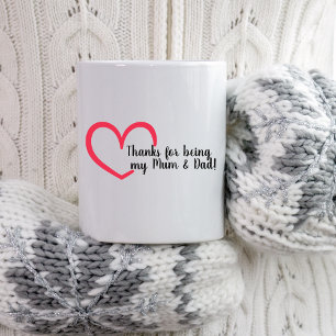 Tasse 2 Couleurs Coeur Merci