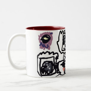 Tasse 2 Couleurs cœurs de Bouvier Bernois
