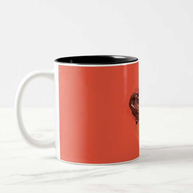 Tasse 2 Couleurs Coeurs de chocolat (Gauche)