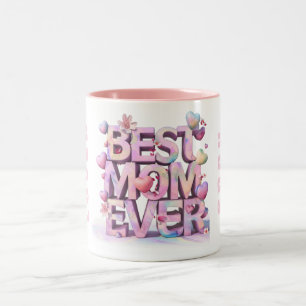 Tasse 2 Couleurs *~ Coeurs de la Fête des Mères Hugs Amoureux 3-d F