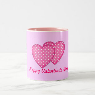 Tasse 2 Couleurs Coeurs pois