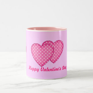 Tasse 2 Couleurs Coeurs pois