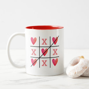 Tasse 2 Couleurs Coeurs romantiques Red Valentine