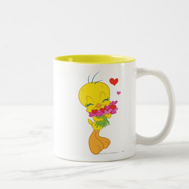 Tasse 2 Couleurs Coeurs TWEETY™ (Droit)