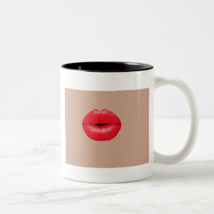 Tasse 2 Couleurs Coffee Lips baiser pop art
