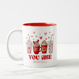 Tasse 2 Couleurs Coffee Lover Valentines Day