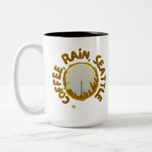 Tasse 2 Couleurs Coffee Rain Seattle