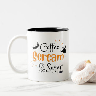 Tasse 2 Couleurs Coffee Scream and Sugar Halloween